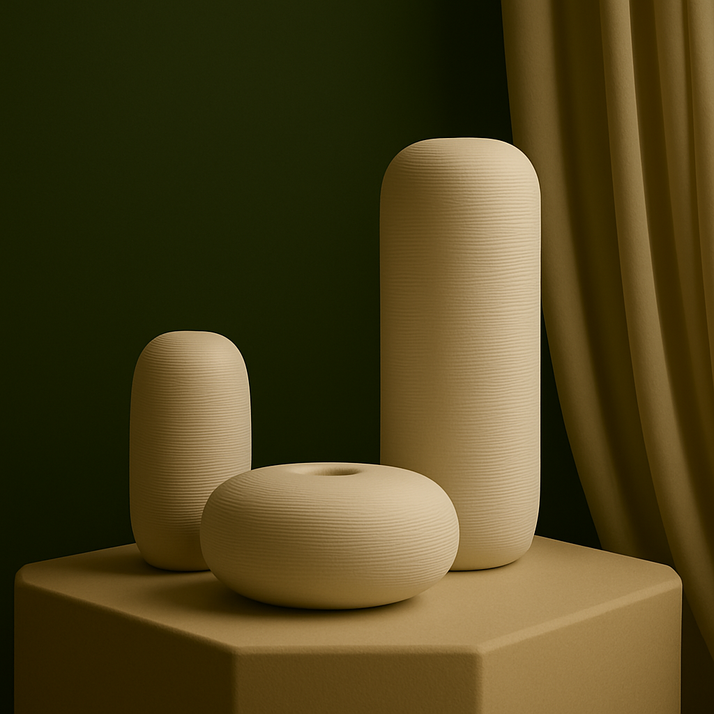 Vasenset Wit Ovaal Collage